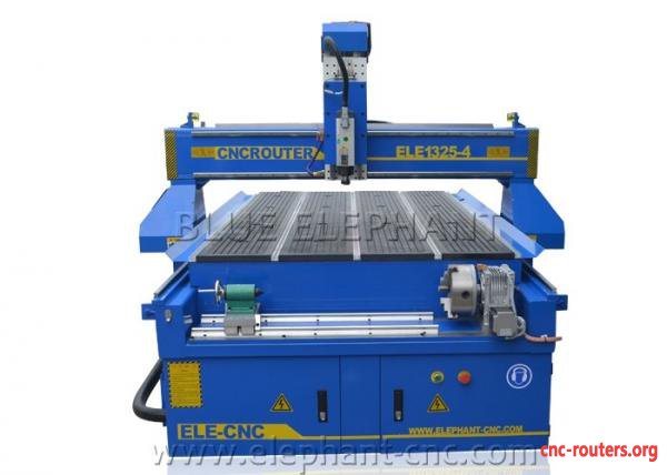 Vacuum Table 4 Axis CNC Router Machine For Wood Door Cabinet Stepper System