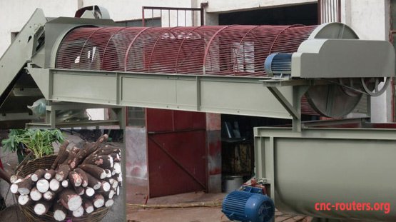 Cleaning and Washing Cassava Roots